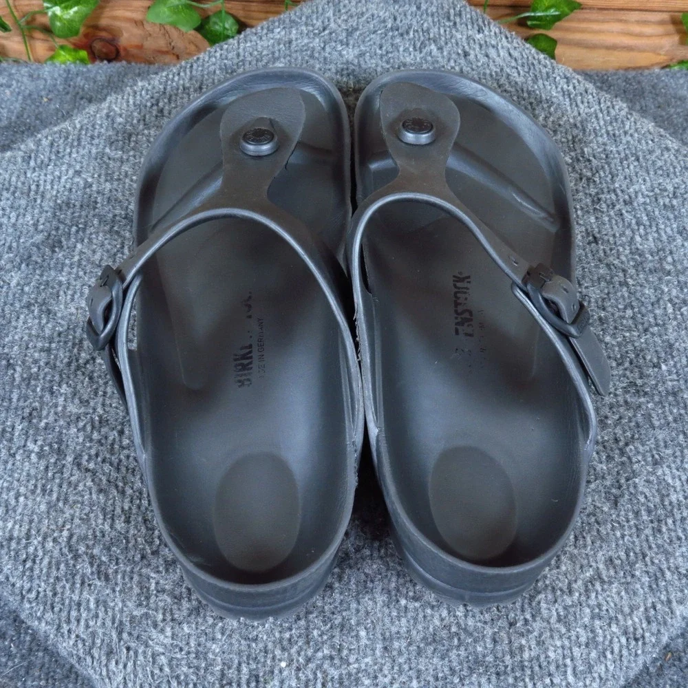 Birkenstock Gizeh Women Sandals Size 8 Beach Pool Waterproof Anthracite EVA